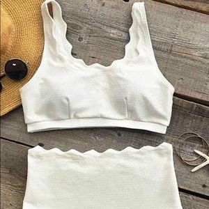 Seaside Tank High-Waisted Bikini Set